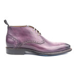 Norvegese Medallion Lace Up // Eggplant (Euro: 44)