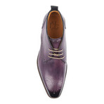 Norvegese Medallion Lace Up // Eggplant (Euro: 44)