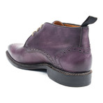 Norvegese Medallion Lace Up // Eggplant (Euro: 44)