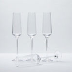 Charm Champagne Flutes // Set of 4