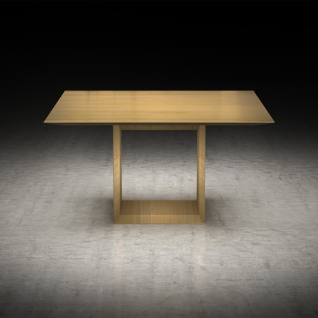 Greenwich Dining Table // Natural Oak (Small: 55"L x 55"W x 30"H)