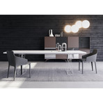 Curzon Dining Table // White Lacquer (Small: 87"L x 39"W x 30"H)