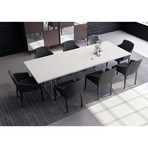 Curzon Dining Table // White Lacquer (Small: 87"L x 39"W x 30"H)