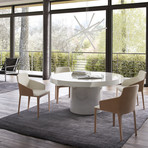Berkeley Dining Table (White + White Lacquer)
