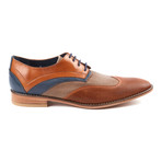 Wingtip Oxford Dress Shoe // Tan + Navy (US: 6)