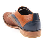 Wingtip Oxford Dress Shoe // Tan + Navy (US: 6)