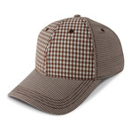 Check Baseball Cap // Brown