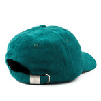 Qilogram Suede Dad Hat // Pine Green