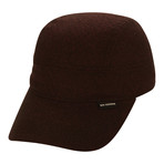 Textured 4-Panel Baseball Cap // Dark Port