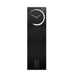 S-Enso Clock Board // Vertical (Black Metal, White Graphics)