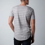 Striped Tee // Silver (S)