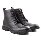 Men's Wingtip Boots // BlackGrey (US: 9)