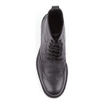 Men's Wingtip Boots // BlackGrey (US: 8)