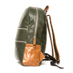 Alpha Backpack (Green + Brown)