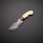 Handmade Damascus Tracker Knife + Sheath // TRK-15
