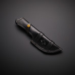 Handmade Damascus Tracker Knife + Sheath // TRK-14