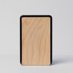 MRD Minimalist Wallet // Black Frame + Black Leather (Walnut)