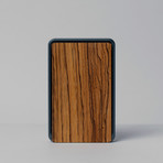 MRD Minimalist Wallet // Gunmetal Frame + Brown Leather (Walnut)