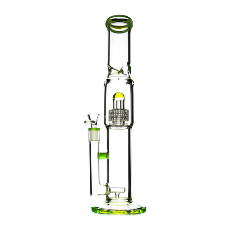 Stack Bubbles Inline to Stero Matrix Water Pipe (Clear)
