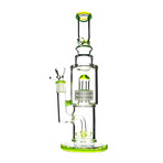 Quad Stacks Fat Can Water Pipe (Clear)