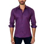 Long-Sleeve Button-Up // Purple (2XL)