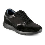 Prato Suede Mesh Athletic Shoe // Black (Euro: 43)