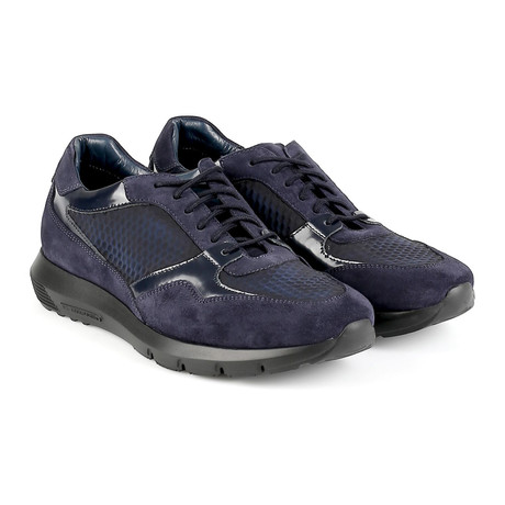 Prato Suede Mesh Athletic Shoe // Blue (Euro: 39)