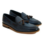 Tassel Loafer // Blue + Brown (US: 6)