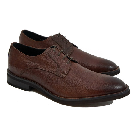 Grainy Leather Dress Shoe // Brandy (US: 6)