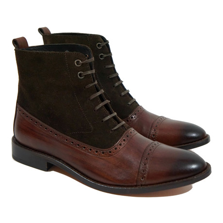 Two-Tone Dress Boot // Brandy (US: 6)