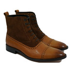 Two-Tone Dress Boot // Tan + Oxide (US: 10)