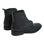 Medallion Wingtip Dress Boot // Black (US: 7)