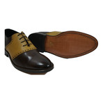 Two-Tone Dress Shoe // Brown + Mustard (US: 9)