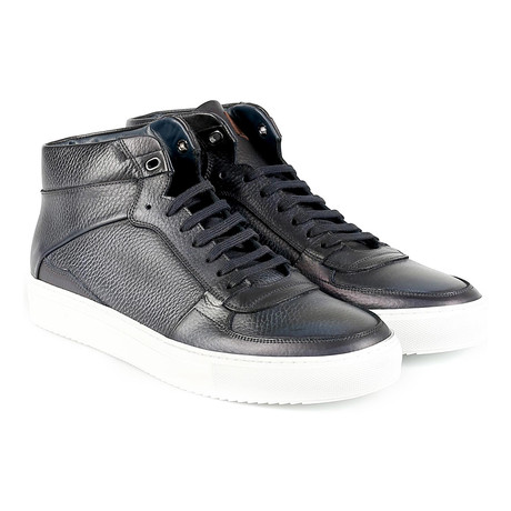 Rimini Suede High-Top Sneaker // Navy (Euro: 39)