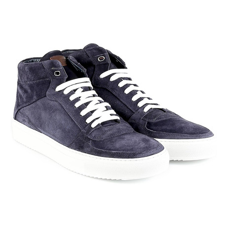 Rimini Suede High-Top Sneaker // Blue (Euro: 39)