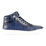 Modena Croc High-Top Sneaker // Blue (Euro: 43)