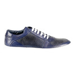 Roma Textured Low-Top Sneaker // Blue (Euro: 41)