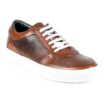 Roma Textured Low-Top Sneaker // Brown (Euro: 42)