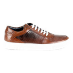 Roma Textured Low-Top Sneaker // Brown (Euro: 42)