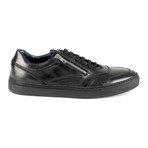 Giovanni Zip-Lace Low-Top Sneaker // Black (Euro: 39)