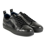 Reggio Embroidered Low-Top Sneaker // Black (Euro: 43)