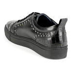 Reggio Embroidered Low-Top Sneaker // Black (Euro: 43)