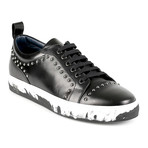 Reggio Croc Embroidered Low-Top Sneaker // Black (Euro: 41)