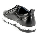 Reggio Croc Embroidered Low-Top Sneaker // Black (Euro: 41)