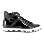 Lecce Patent Leather High-Top Sneaker // Black (Euro: 40)