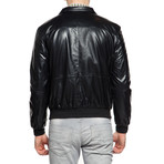 Tonal Bomber Jacket // Black (L)