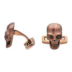 Cufflinks // Chocolate CZ Skull