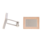 Rectangle Cufflink // Rose Gold