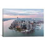 Lower Manhattan Peninsula At Sunset, New York City (18"W x 26"H x 0.75"D)