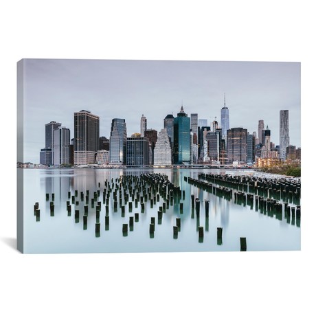 Skyline, Lower Manhattan, New York City (18"W x 26"H x 0.75"D)